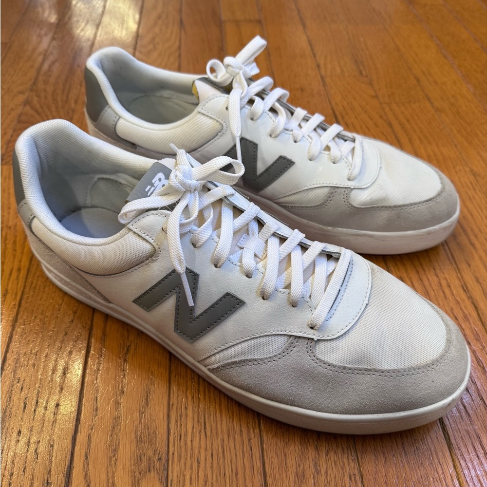 New Balance White and Gray Men's Sneakers